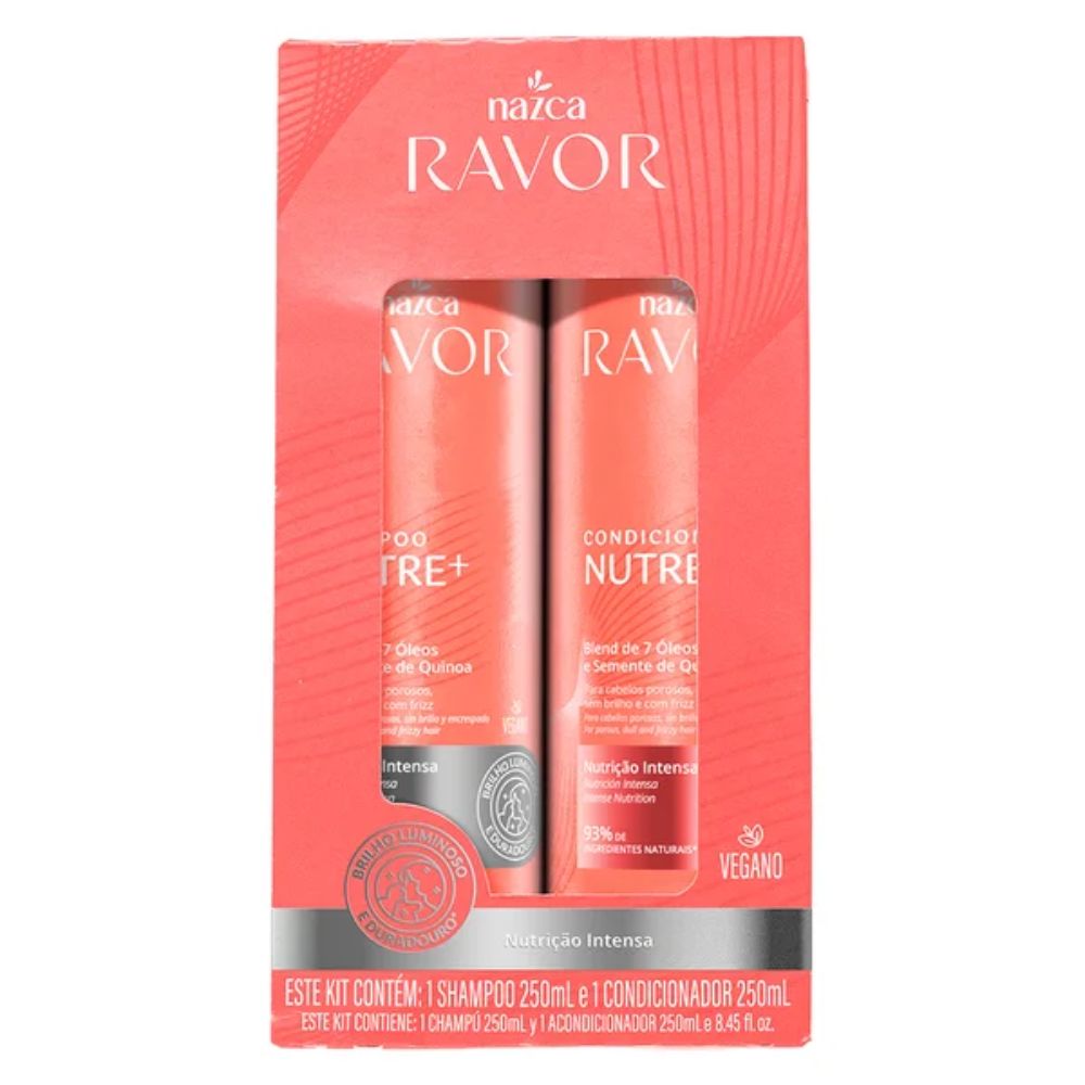 Shampoo + Condicionador Ravor Nutrição 250ml